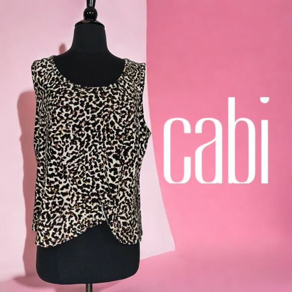 Cabi Tank | Womens Leopard Athletic Top |‎ XS - Picture 1 of 8